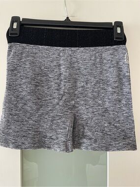 Women’s Gray Bike Short with Black Waistband